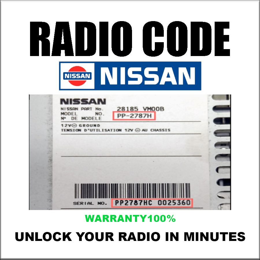 Nissan Radio Codes Connect Daewoo Clarion Blaupunkt Unlock Stereo Pin Service