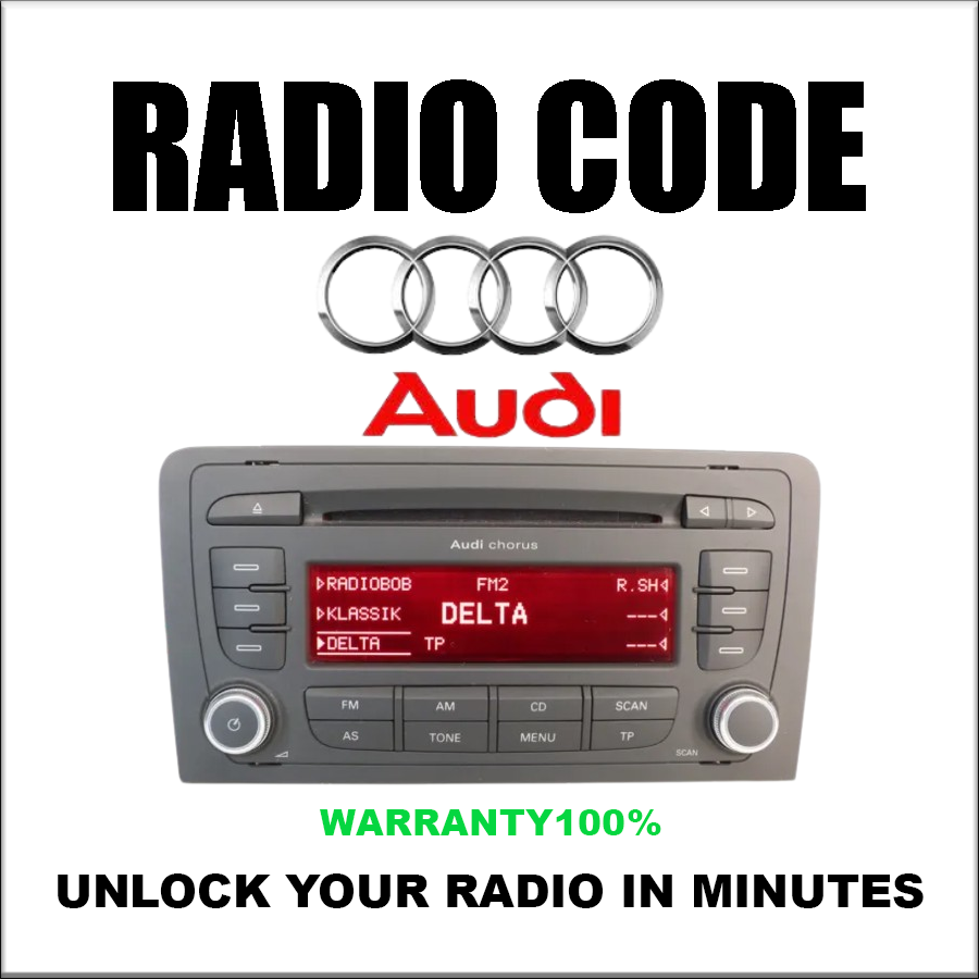 Unlock Radio Codes Audi Stereo Decoding Series Concert III Pincode Safe Fast Service