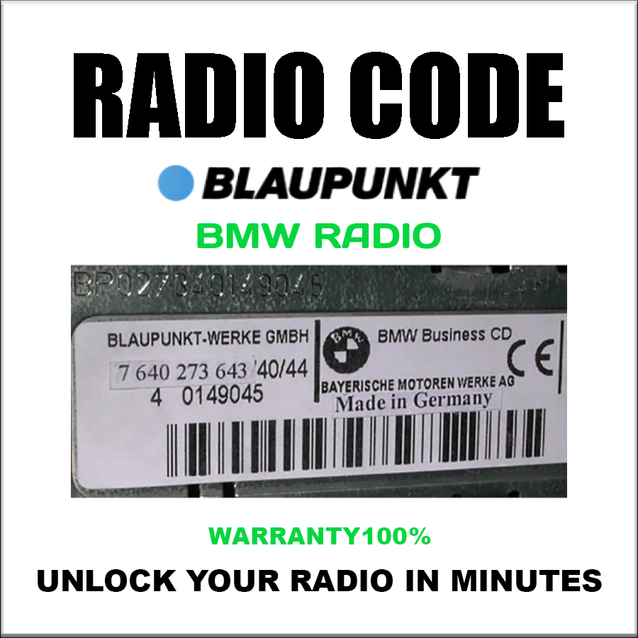 Blaupunkt Radio Codes Unlock Stereo Cars Ford Nissan Bmw Opel Fiat Alfa Lancia Pin Service